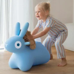 Ballon sauteur Hoppi Lapin Bleu