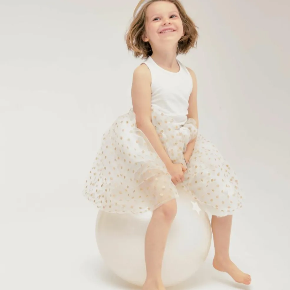 Ballon sauteur paillettes Argent