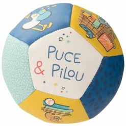 Ballon souple Puce et Pilou (10 cm)
