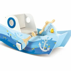Bateau à bascule en bois