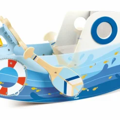 Bateau à bascule en bois