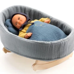 Berceau à bascule pour poupon Blue Dream