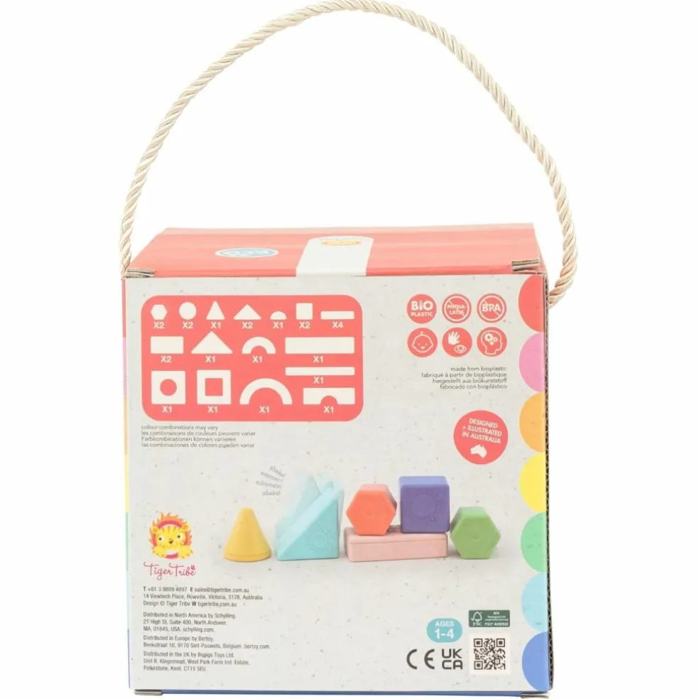 Blocs à empiler et hochet (24 pièces)