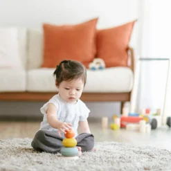 Bols à empiler en bois d'hévéa