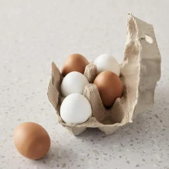Boîte de 6 oeufs en bois Bistro