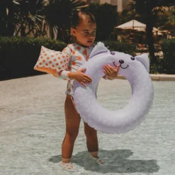 Bouée animal Léopard lila (55 cm)