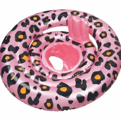 Bouée bébé Léopard rose et doré