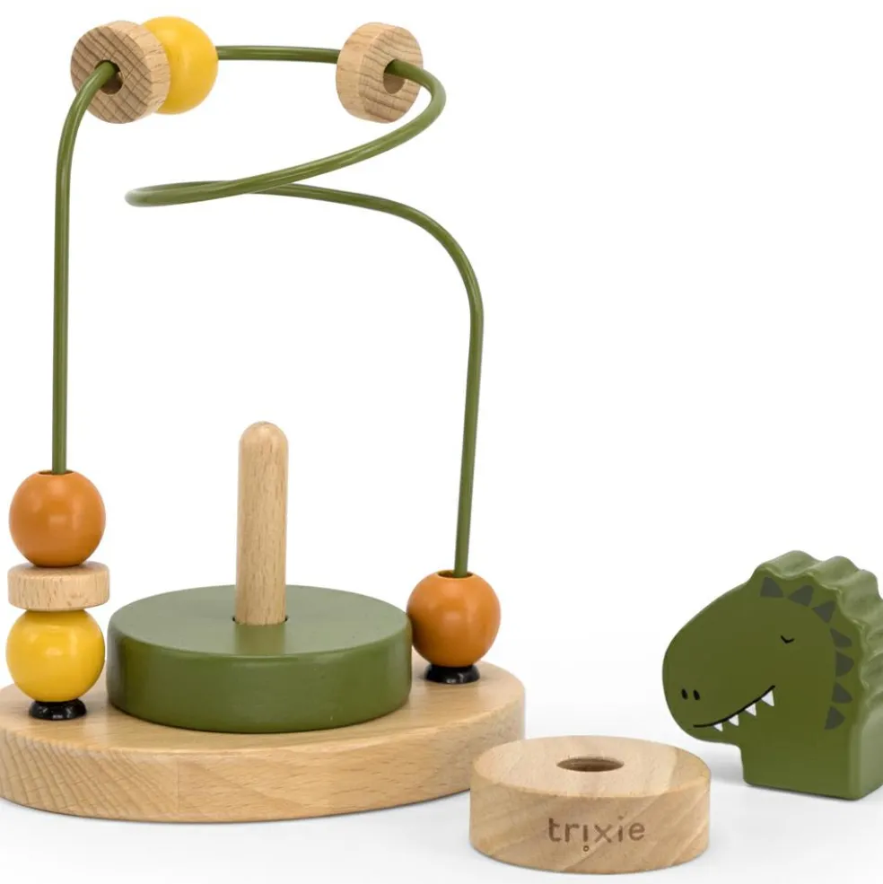 Boulier en bois avec tour à empiler Mr. Dino