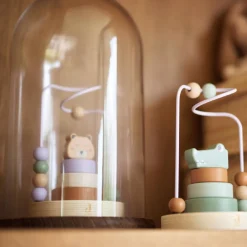 Boulier en bois avec tour à empiler Jungle Jambo Cheetah