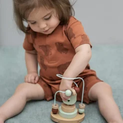 Boulier en bois avec tour à empiler ours Mr. Polar Bear