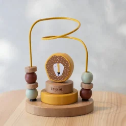 Boulier en bois avec tour à empiler Mr. Lion