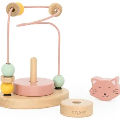 Boulier en bois avec tour à empiler Mrs. Cat