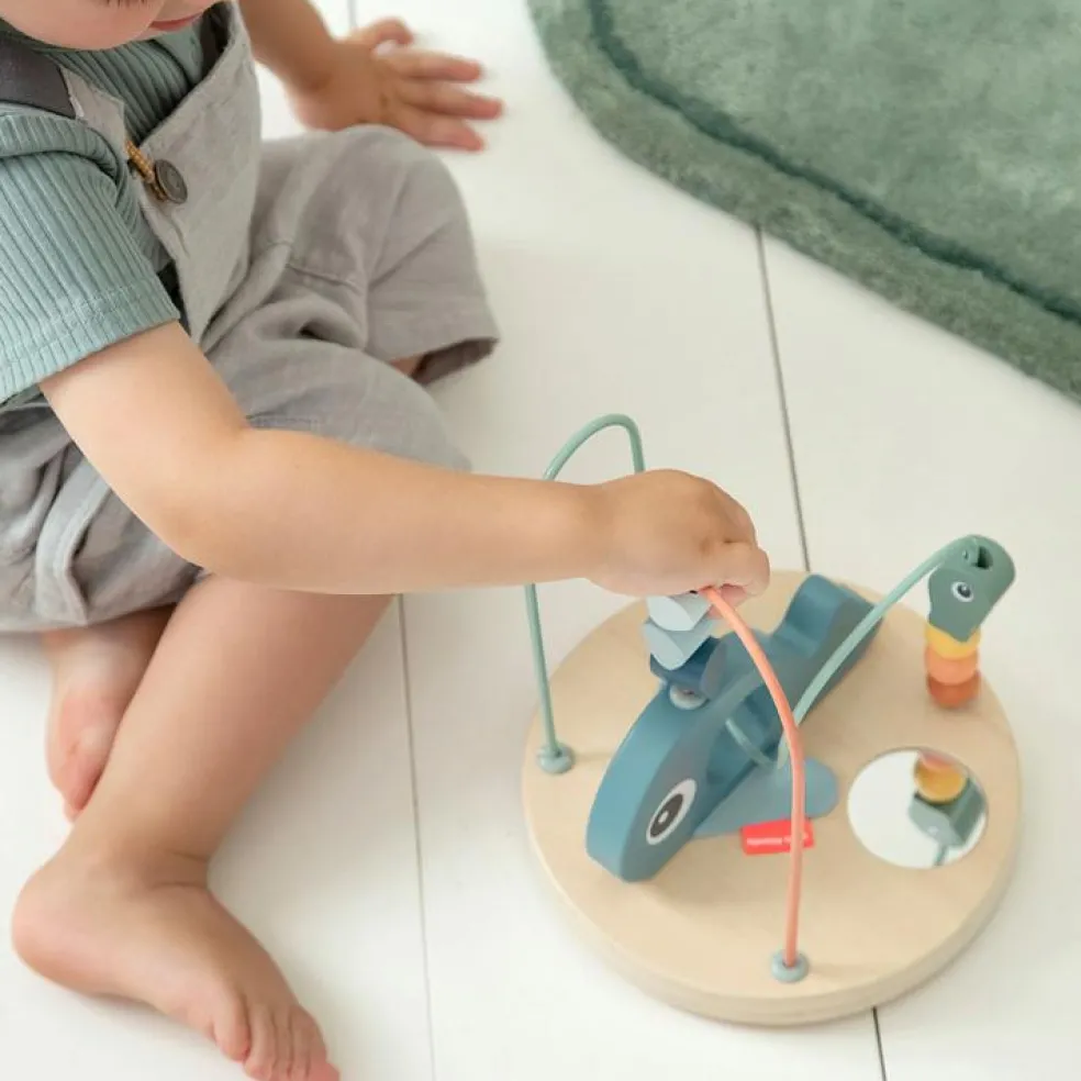 Boulier labyrinthe à perles Wally bleu