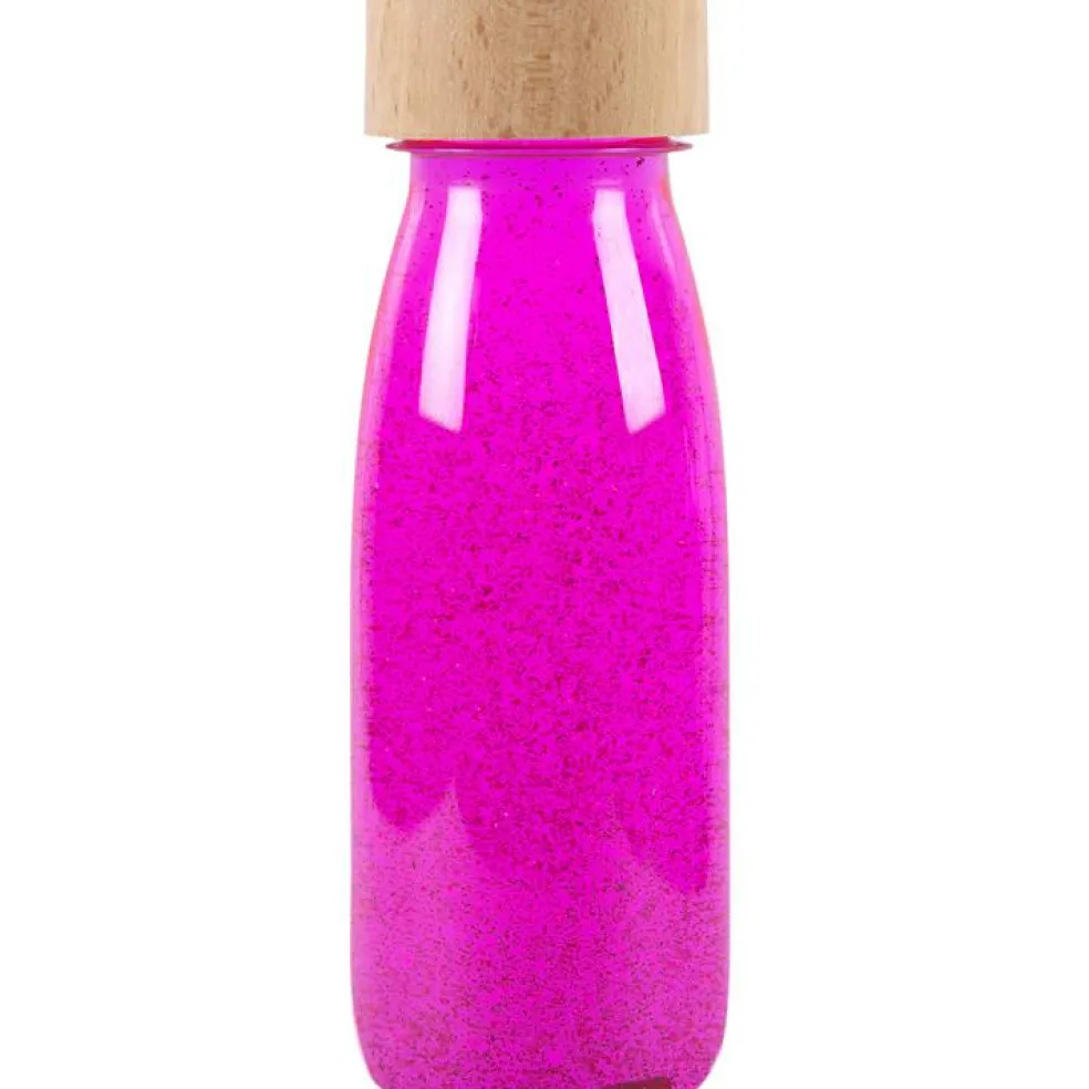 Bouteille sensorielle à paillettes Float Rose fluorescente