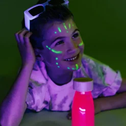 Bouteille sensorielle à paillettes Float Rose fluorescente