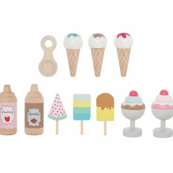 Boutique de crèmes glacées en bois