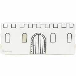 Cabane de table Château Noir et Beige (90 x 200 cm)