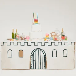 Cabane de table Château Noir et Beige (90 x 200 cm)