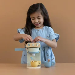 Cafetière en bois et accessoires