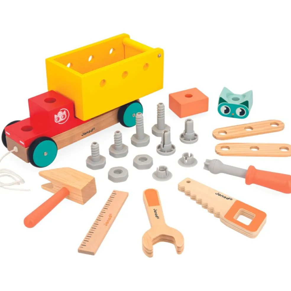 Camion de bricolage à tirer Brico'kids