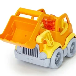 Camion de construction pelle orange et jaune