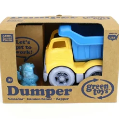 Camion de construction tombereau bleu et jaune