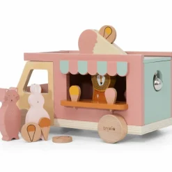 Camion de glaces en bois