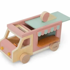 Camion de glaces en bois