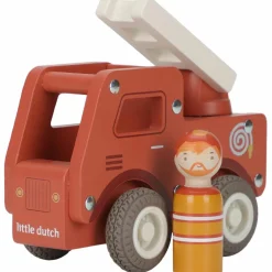 Camion de pompiers 1er âge en bois