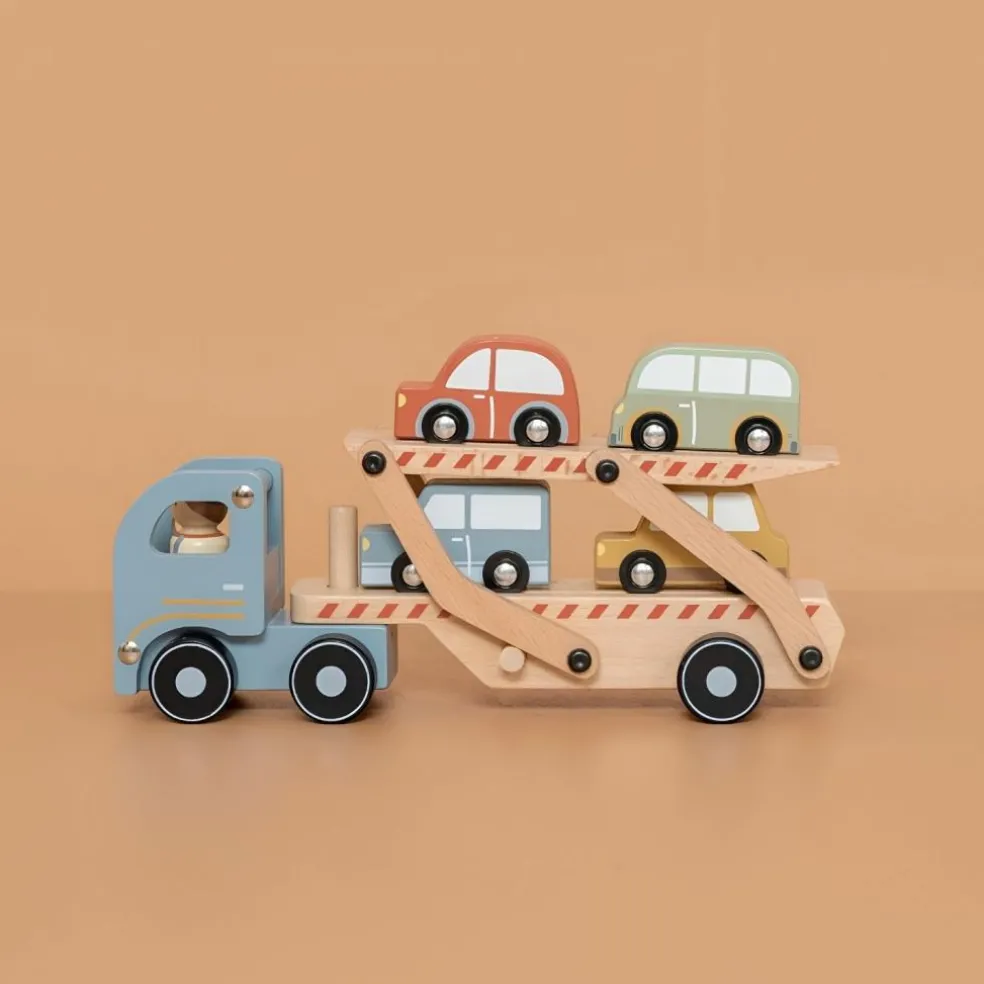 Camion porte-voiture en bois