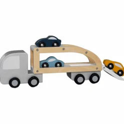 Camion remorque pour voitures en bois