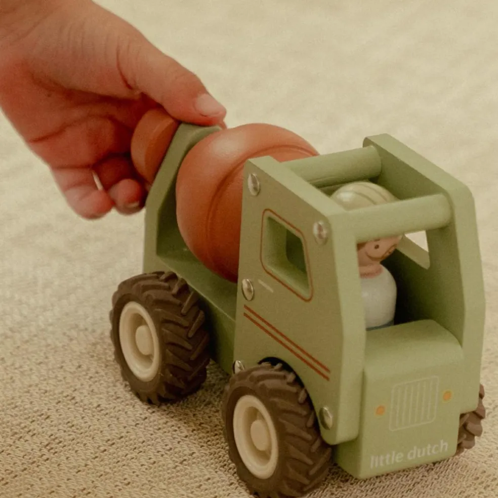 Camion toupie en bois