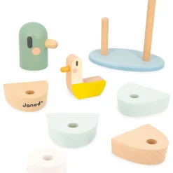 Canards empilables en bois Sweet Cocoon (8 pièces)