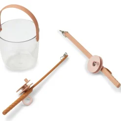 Cannes à crabe Cora Tuscany rose (3 pièces)