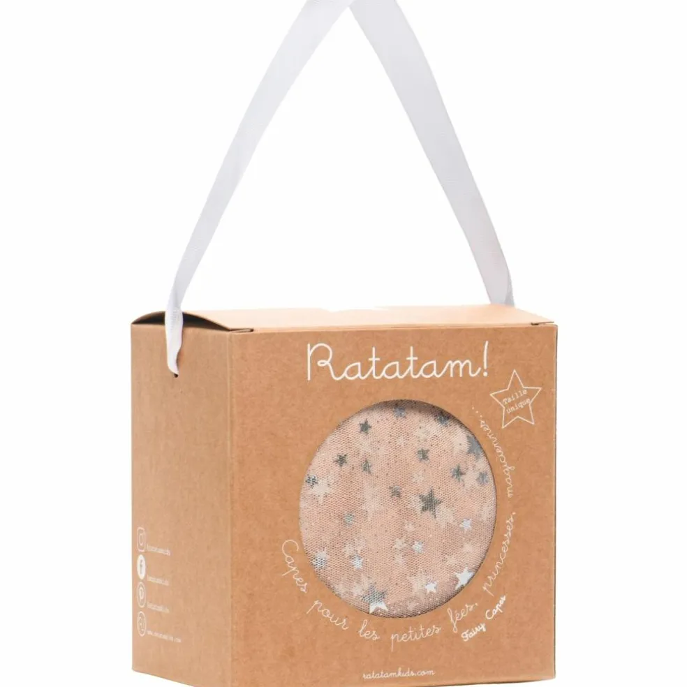 Cape de fée Rose à étoiles (4-10 ans)