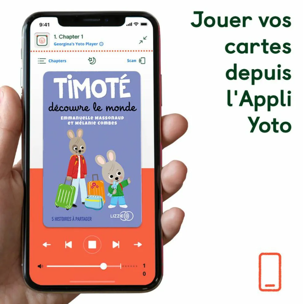 Carte Timoté découvre le monde pour Yoto Player et Mini