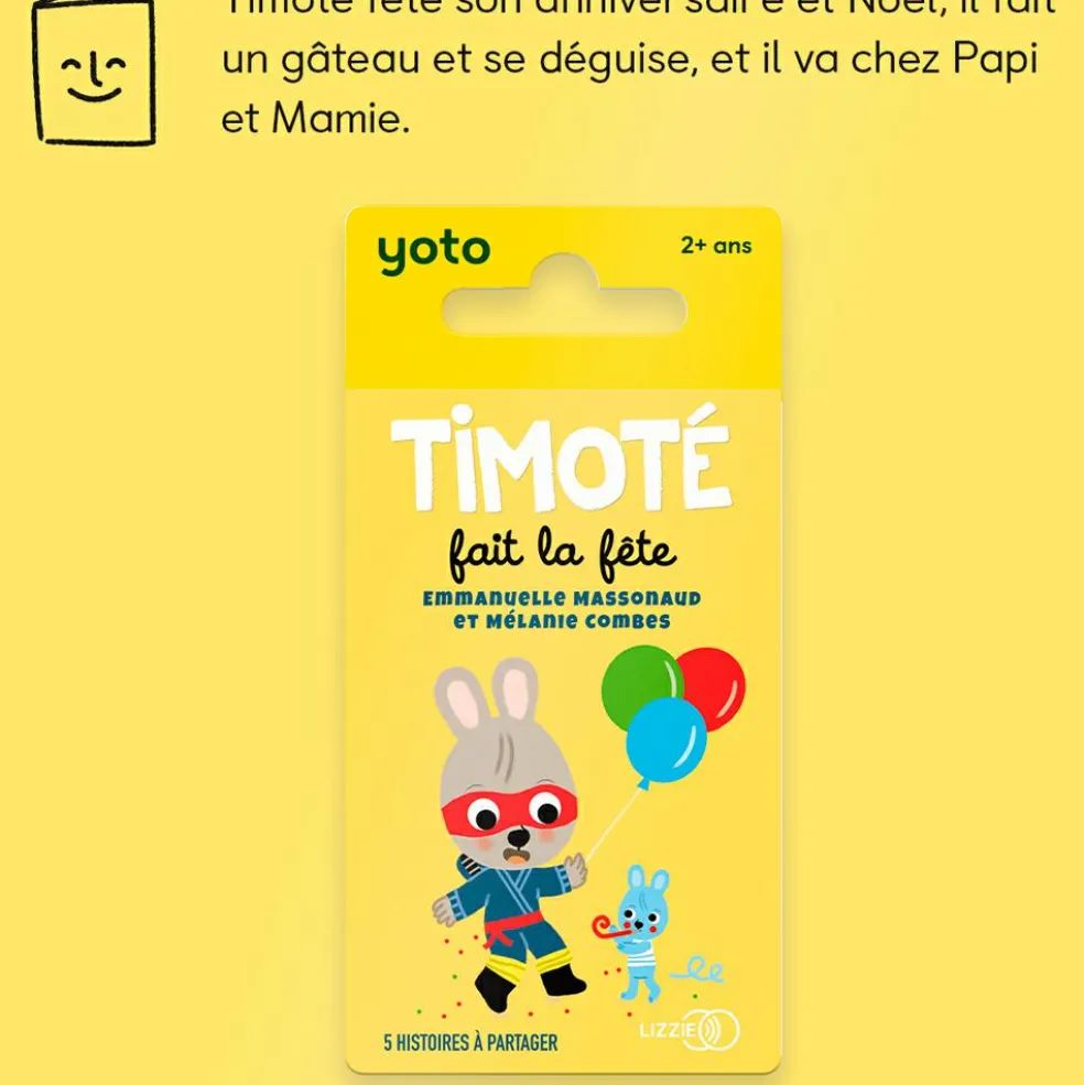 Carte Timoté fait la fête pour Yoto Player et Mini (Edition 2024)