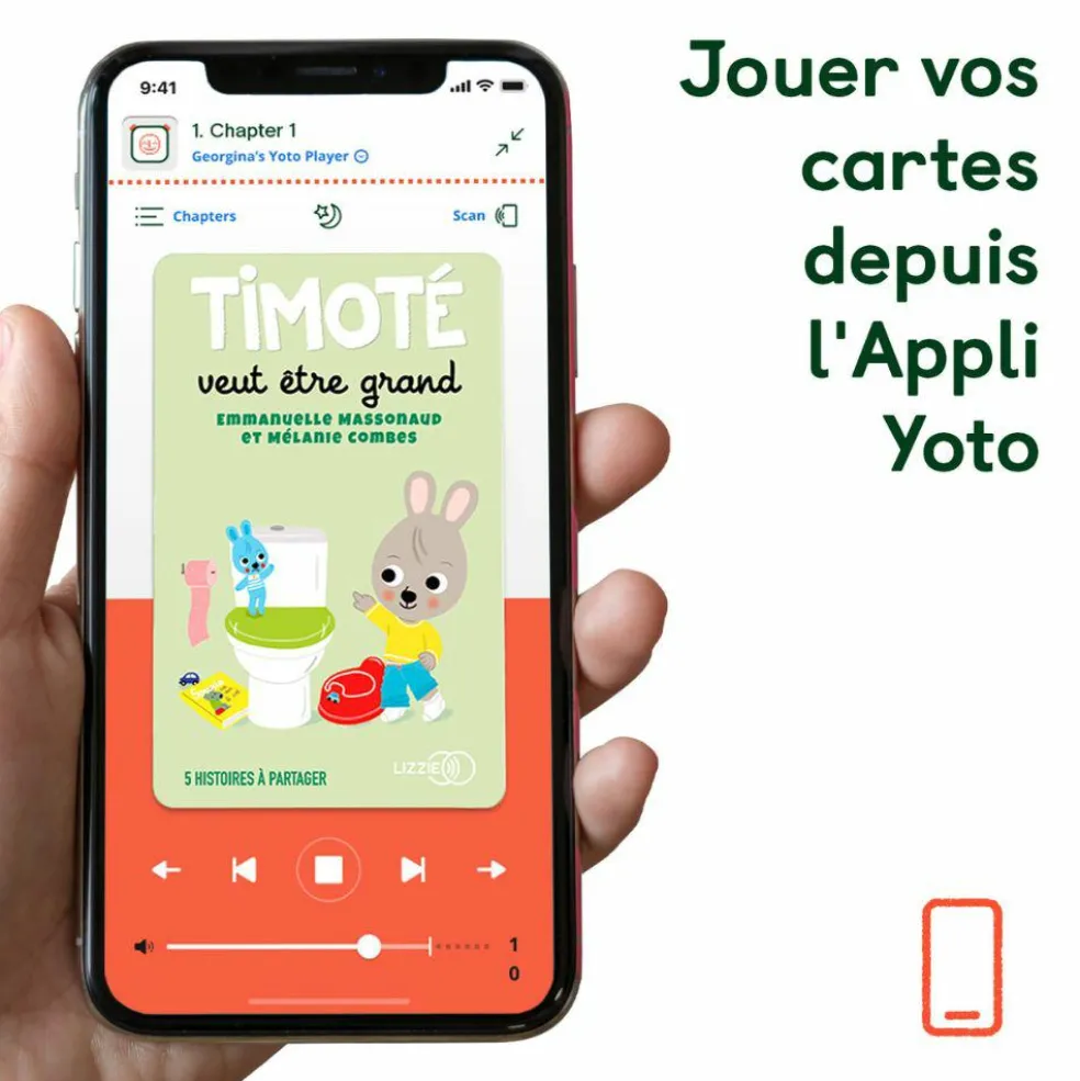 Carte Timoté veut être grand pour Yoto Player et Mini