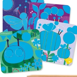Cartes à gratter pour les petits Toutes petites bêtes