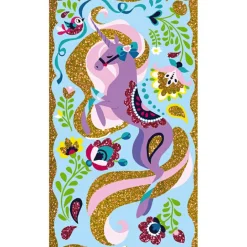 Cartes à pailleter Licornes Les ateliers du calme