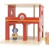 Caserne de pompiers en bois All animals