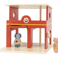 Caserne de pompiers en bois All animals