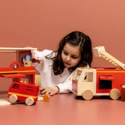 Caserne de pompiers en bois All animals