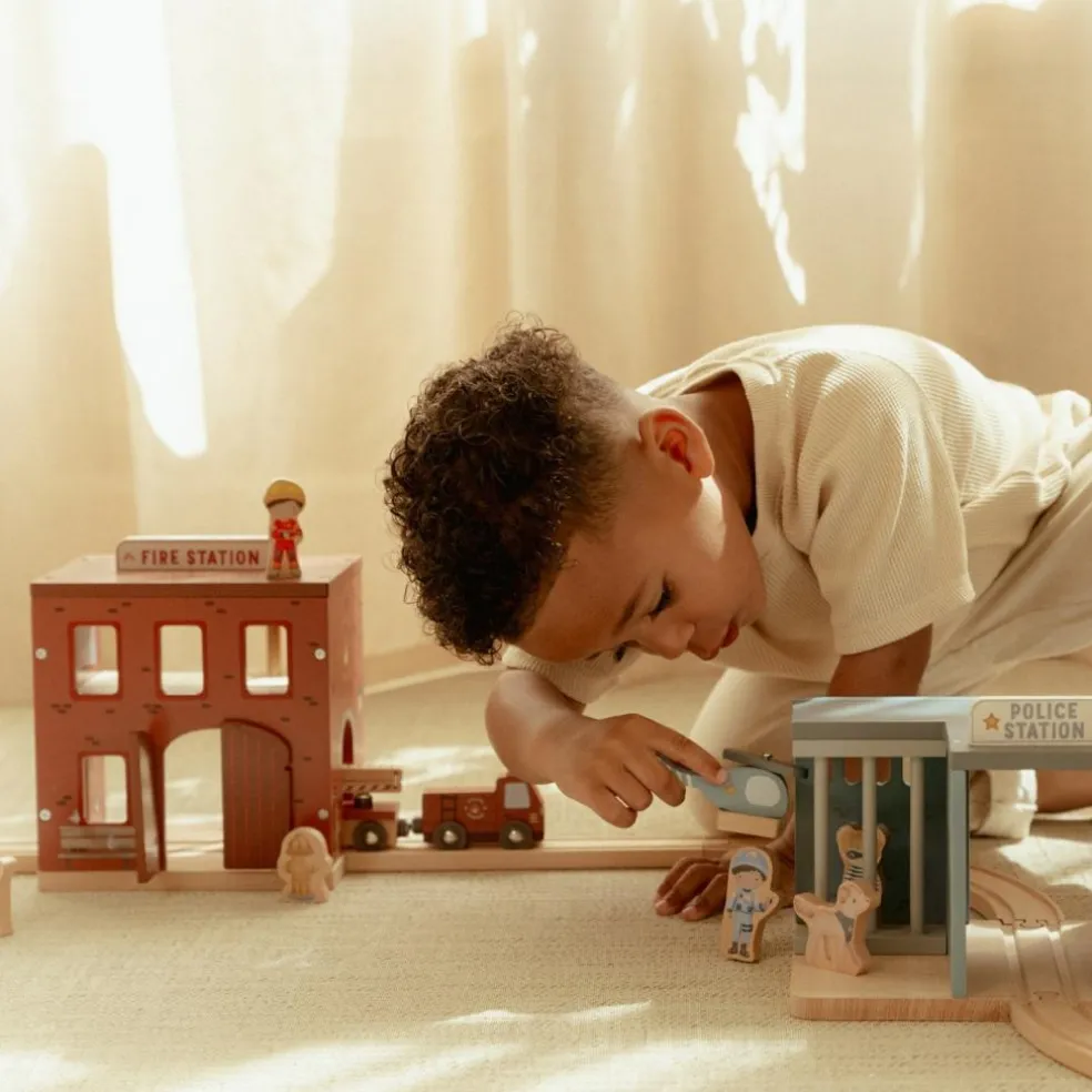 Caserne de pompiers en bois