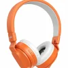 Casque audio sans fil orange