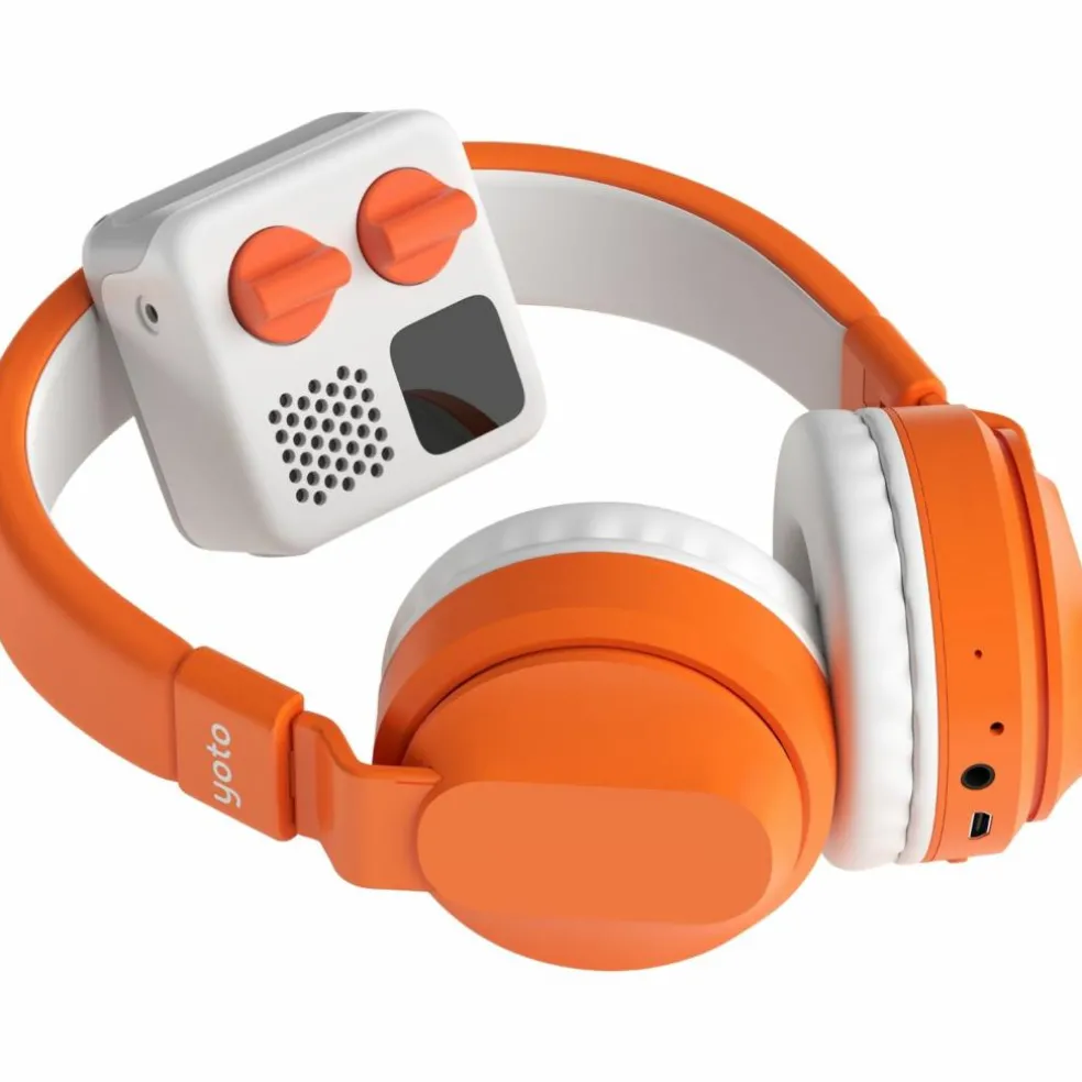 Casque audio sans fil orange