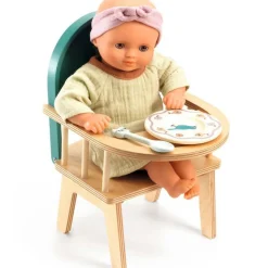 Chaise haute à barreaux pour poupon