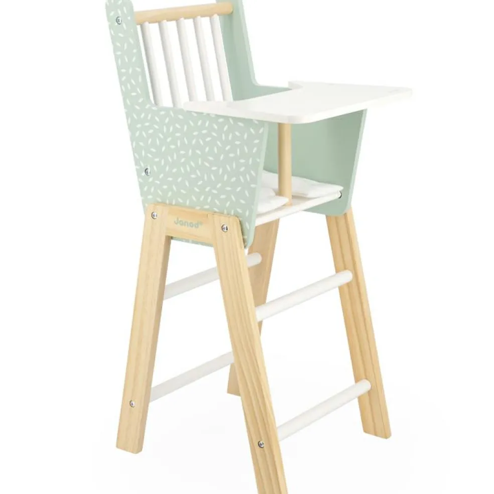 Chaise haute en bois Zen pour poupée