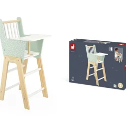 Chaise haute en bois Zen pour poupée