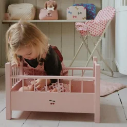 Chaise haute pour poupée Rosie Rose
